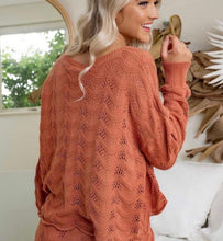 Load image into Gallery viewer, Sky Knit Top (Rust) By Iris Maxi
