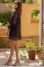 Load image into Gallery viewer, Reverie Lace Mini Dress (French Navy) by Ministry of Style
