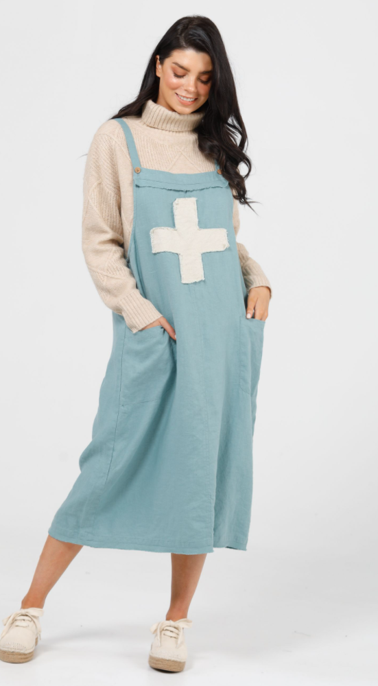 Lenny Pinafore Dress by Shanty Collection
